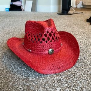 Red Cowgirl Hat